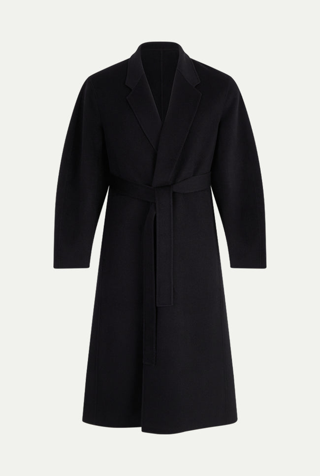 le kasha CADIX double-faced cashmere coat Black