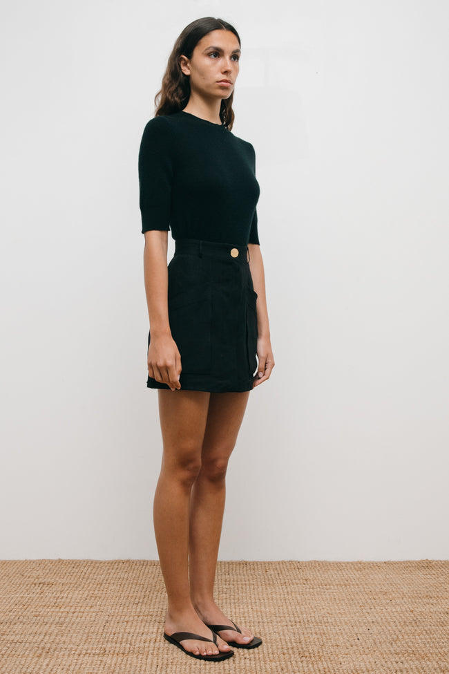 Le Kasha CHYPRE Cashmere Top Black