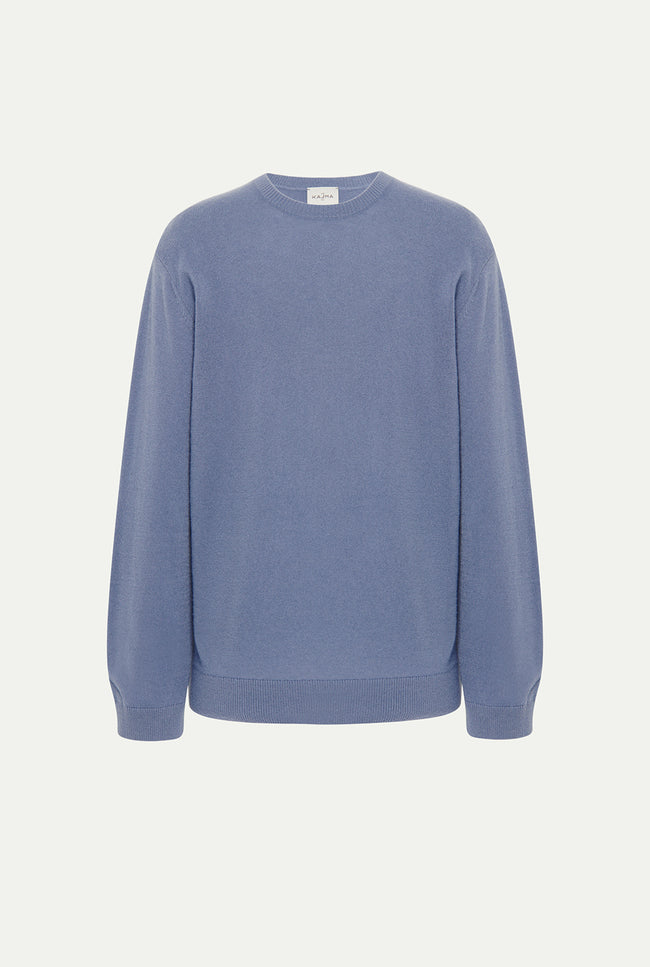 le kasha COLMAR cashmere sweater Ocean blue