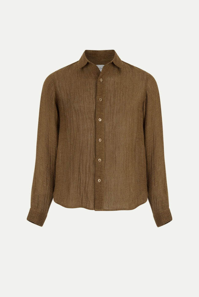 Le Kasha DEWAS Linen Shirt Beige