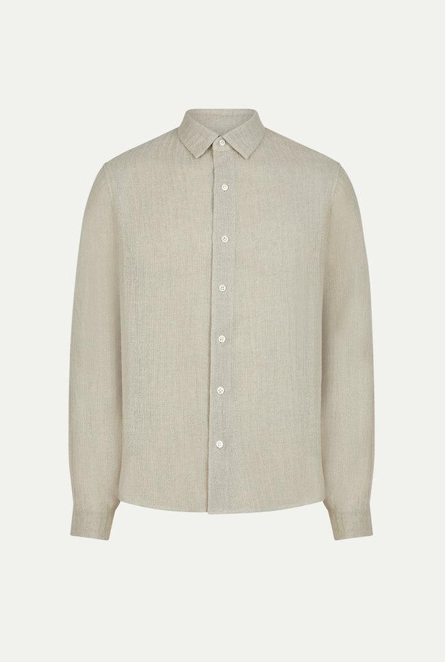 Le Kasha DEWAS Linen Shirt Beige