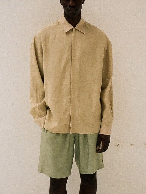 Le Kasha DHASA Linen Vest Black