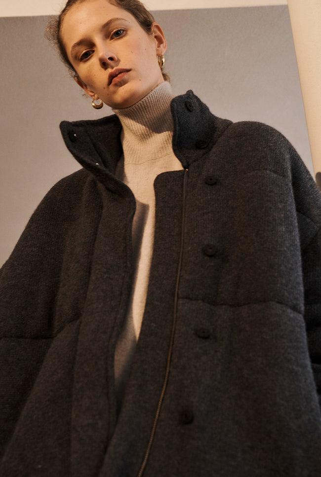 Le Kasha DILLON Cashmere Puffer Jacket Light Beige