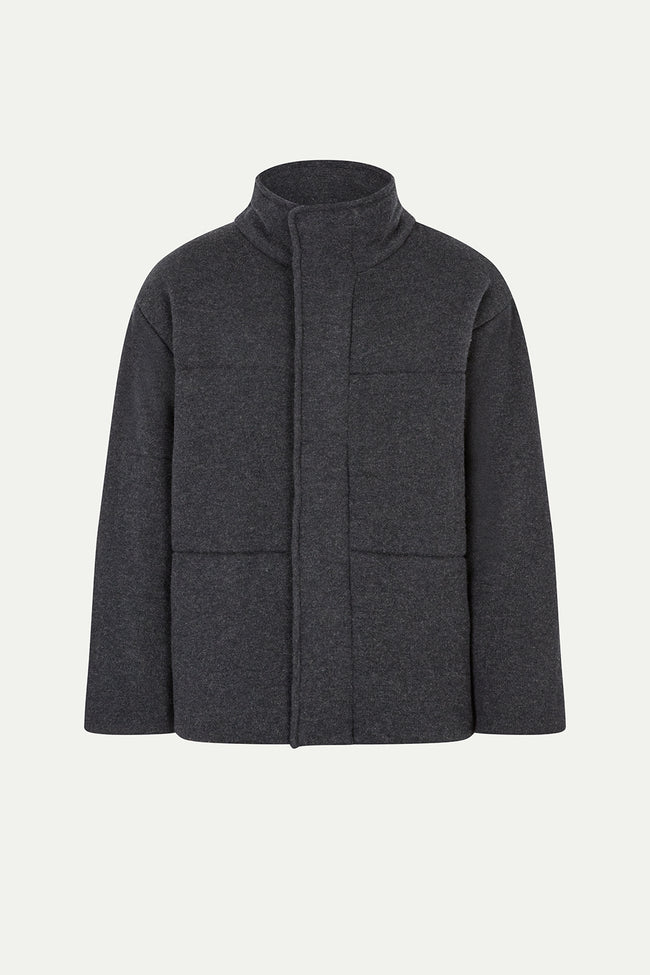 Le Kasha DILLON Men Cashmere Puffer Charcoal