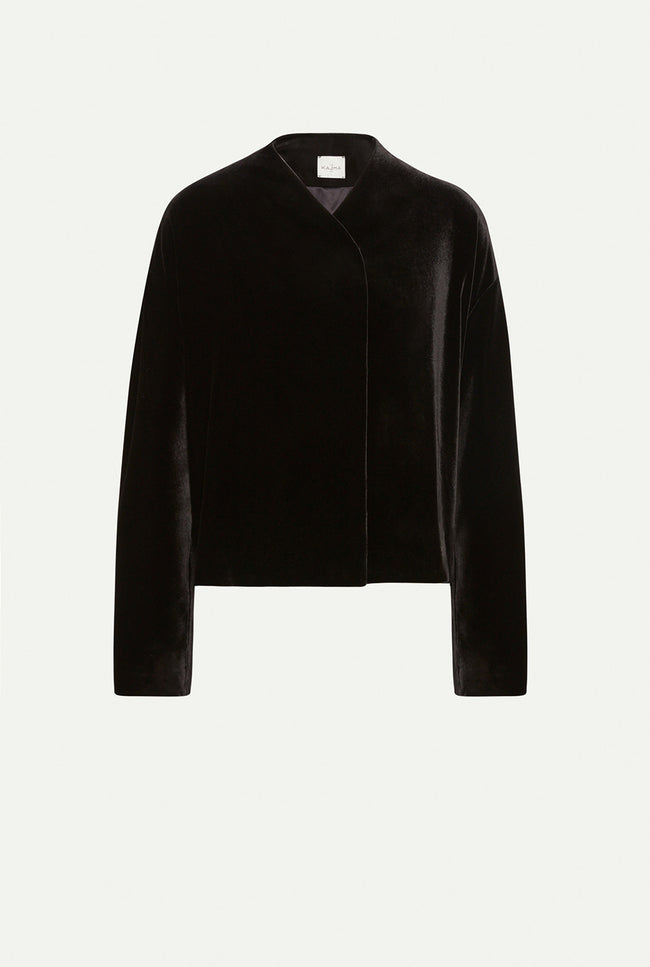 le kasha DODAV velvet jacket Black