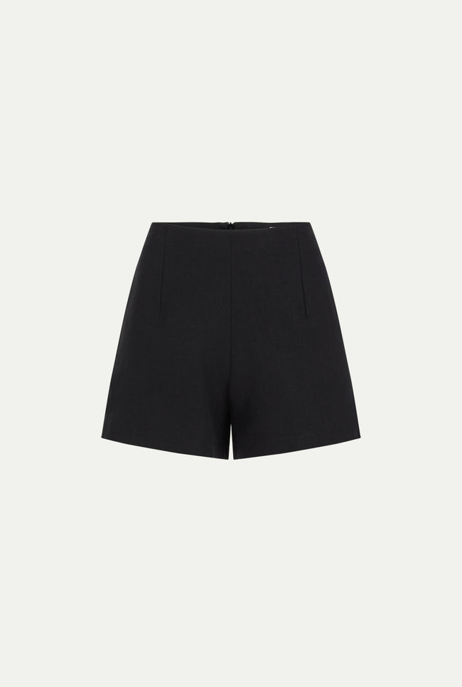 le kasha EZBET linen shorts Black