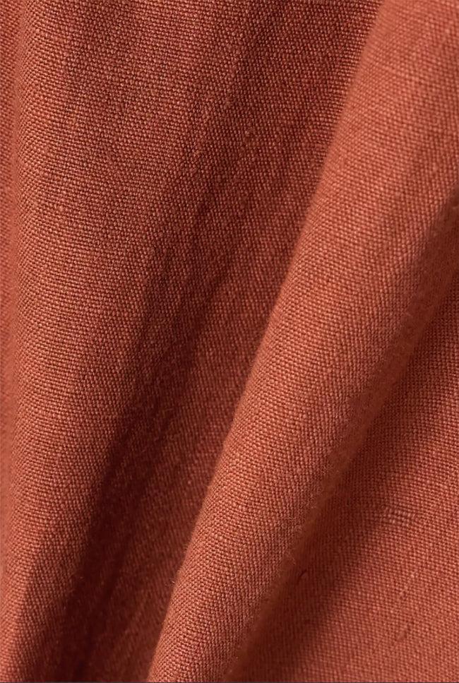 Le Kasha FARAFRA Linen Skirt White