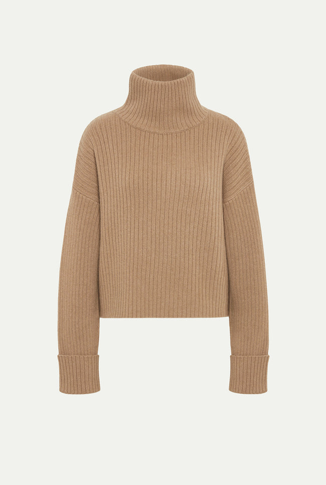 le kasha GALWAY cashmere sweater Camel