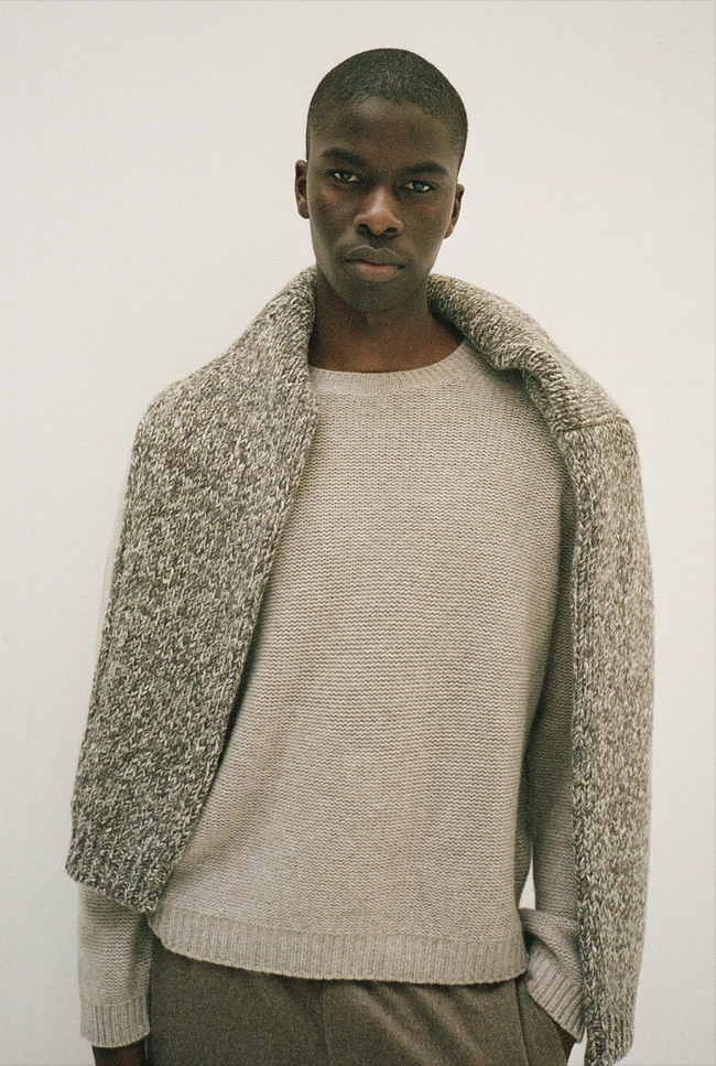 Le Kasha GSTAAD Cashmere Sweater Charcoal