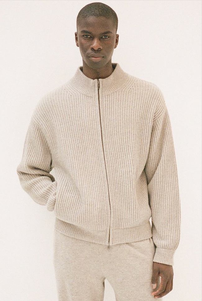 le kasha HANOI cashmere cardigan Charcoal