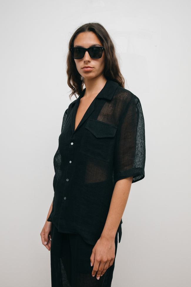 Le Kasha HARRIS Linen Shirt Natural