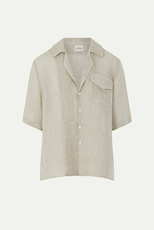 le kasha HARRIS linen shirt Natural