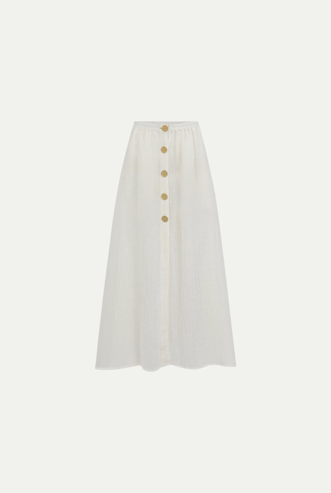 le kasha HAYS linen skirt Black