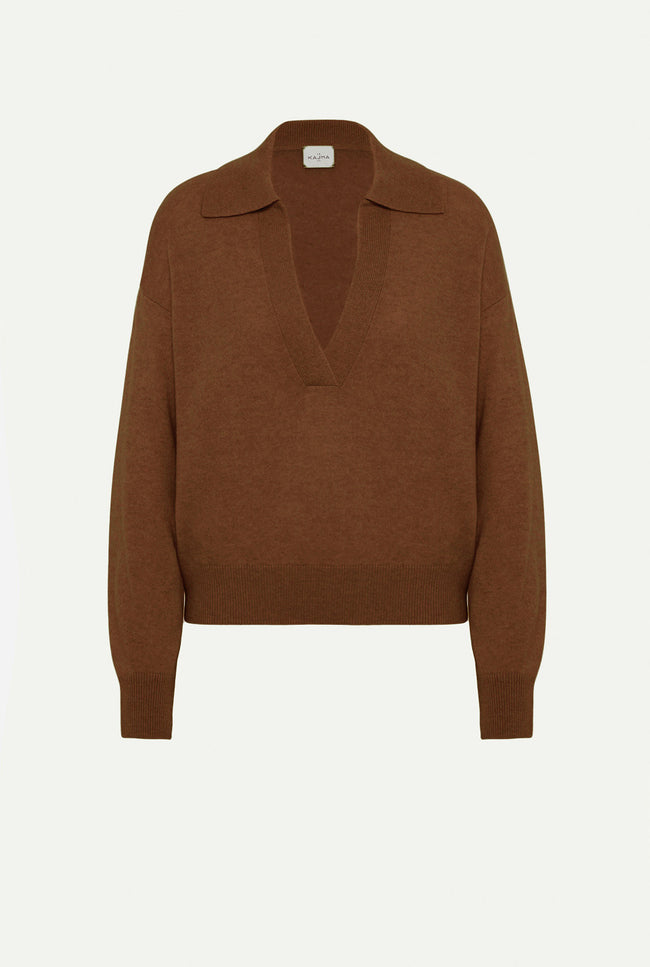 le kasha JACKSON cashmere Polo White