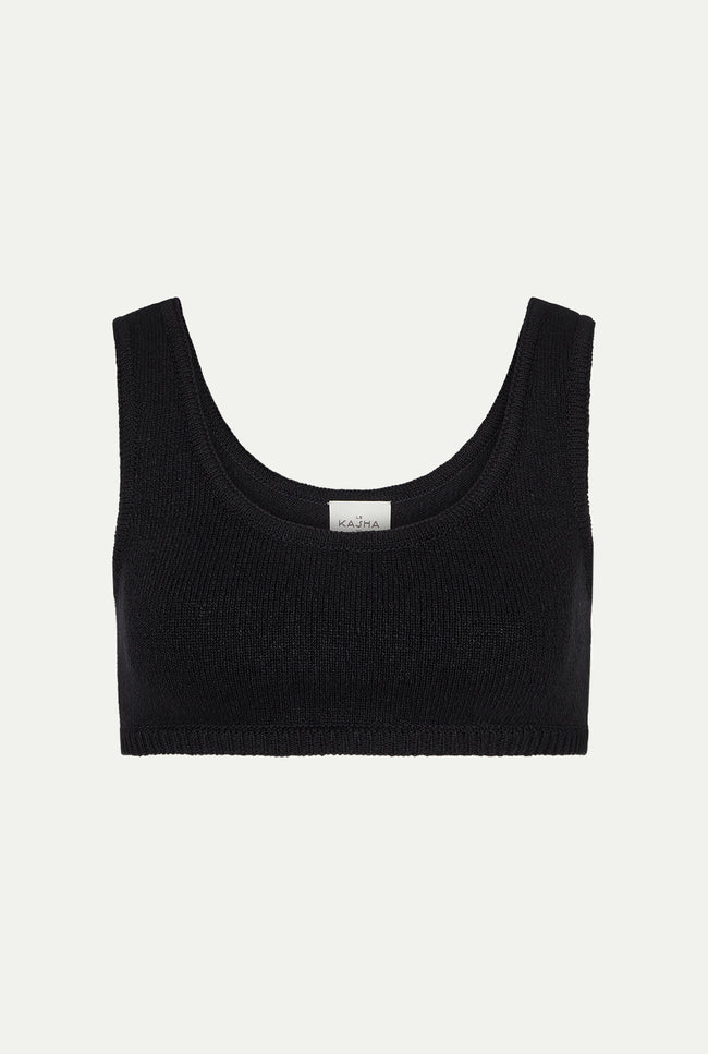 Le Kasha KARNAK Crochet Bra Black