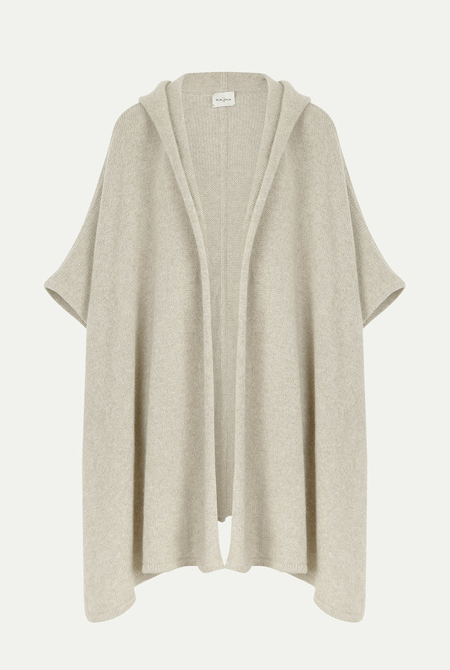 Le Kasha KAYA Cashmere Cape Charcoal