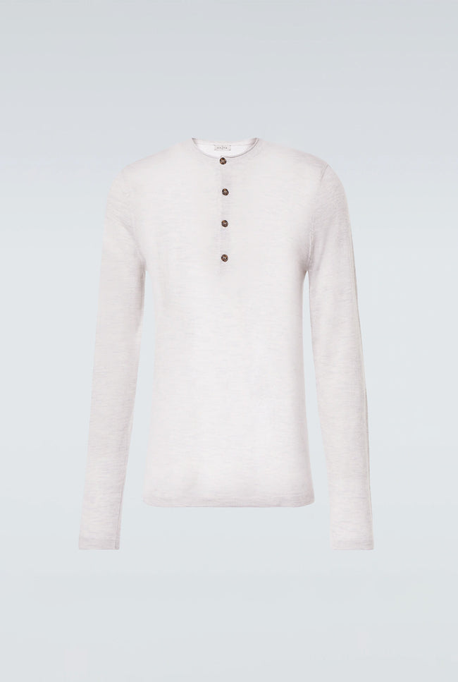 le kasha KOBE very light cashmere top Light grey