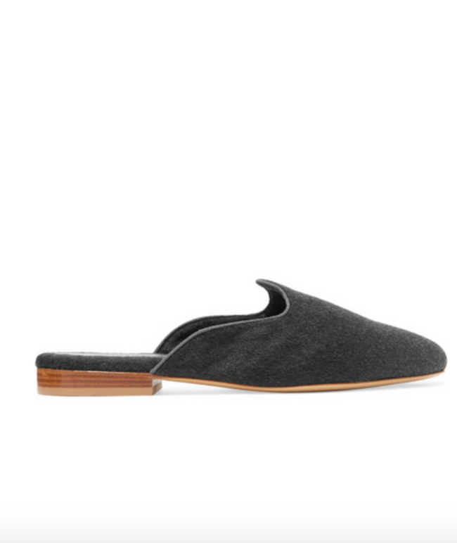 Le Kasha Le Kasha X LMB Mules Charcoal