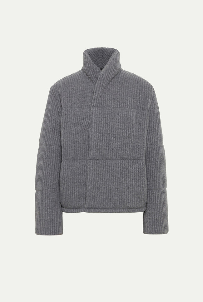 Le Kasha LINZ Cashmere Puffer Midgrey