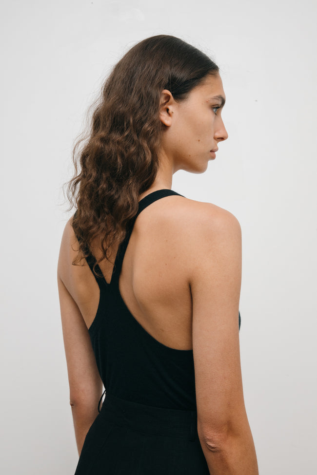 Le Kasha MALDA Cashmere Tank Top Black