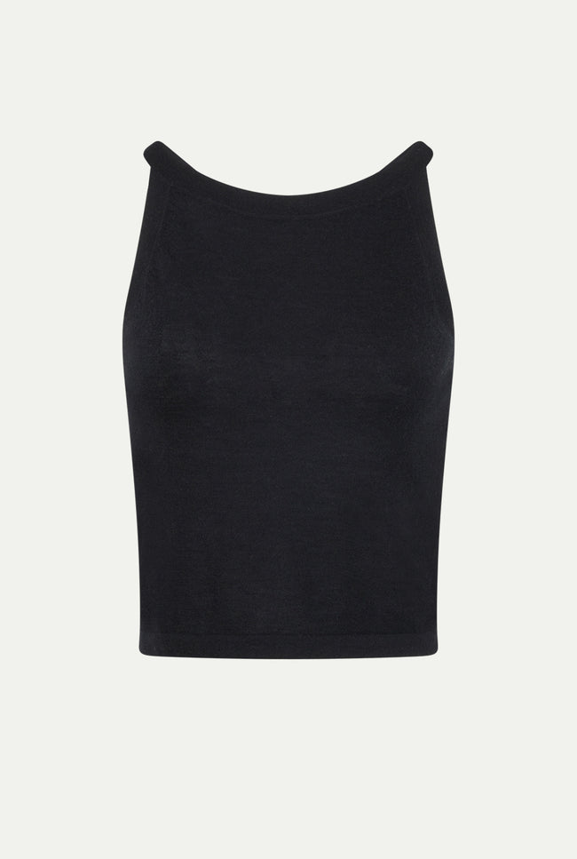 le kasha MALDA cashmere tank top Black