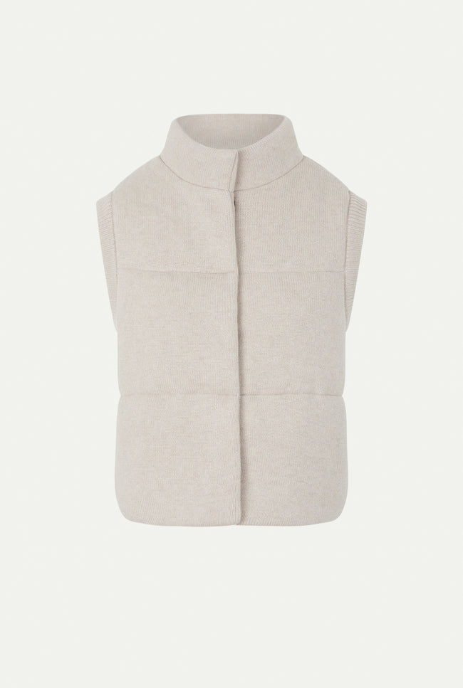 le kasha MONTANA cashmere puffer Light beige