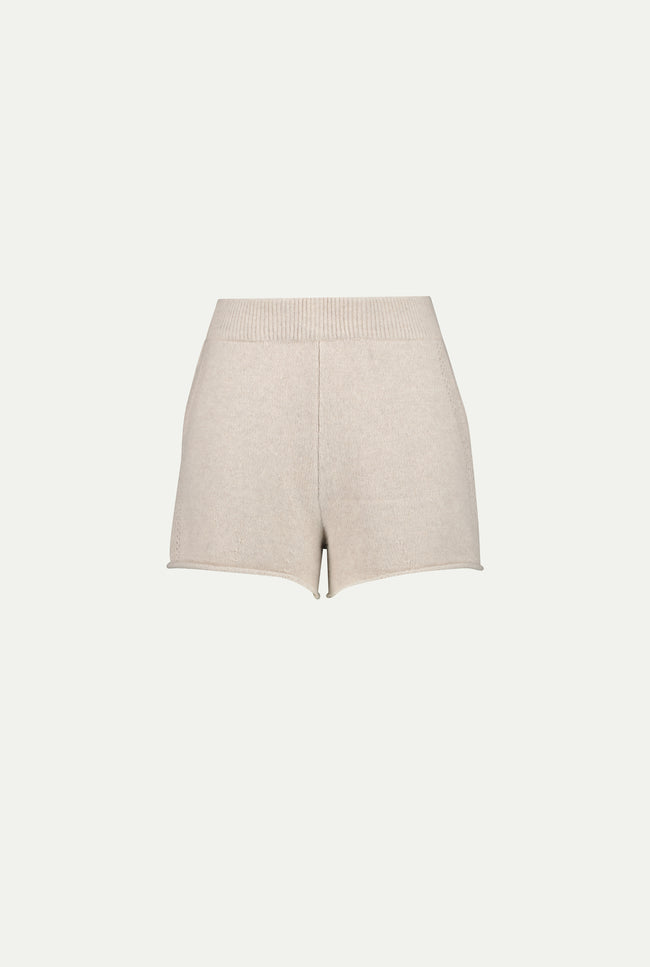 le kasha MORZINE cashmere short LIGHT BEIGE