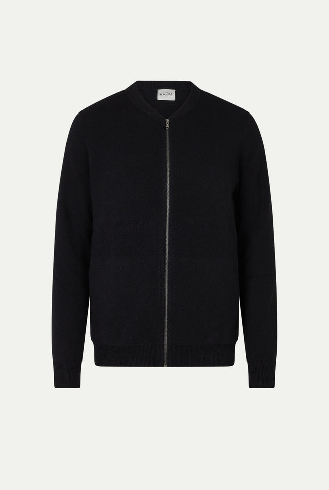 le kasha NEPAL cashmere bomber black