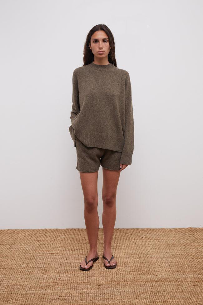 Le Kasha NORWAY Cashmere Sweater Charcoal