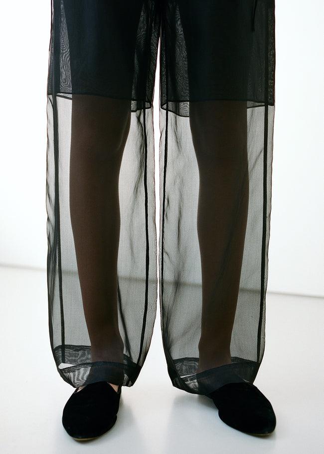 le kasha OSTIE organza pants Black