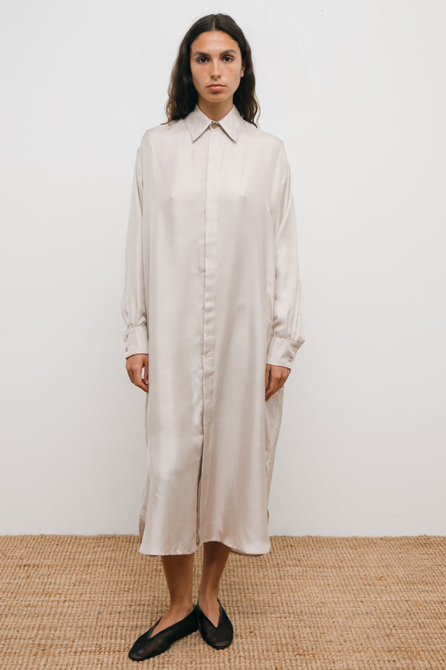 le kasha OUZOUD silk dress Champagne