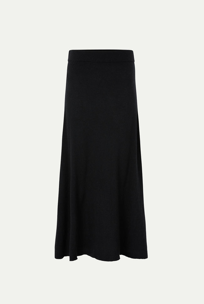 le kasha PANASIE cashmere skirt Black