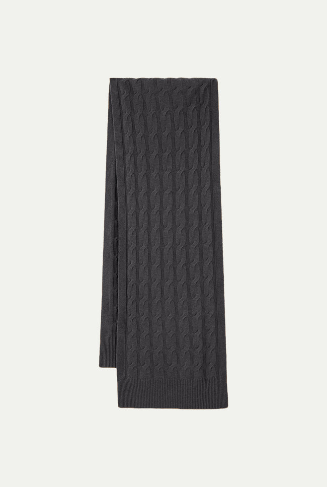 Le Kasha RIALTO Cashmere Scarf Charcoal