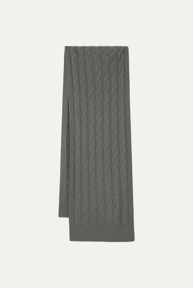 Le Kasha RIALTO Cashmere Scarf Charcoal