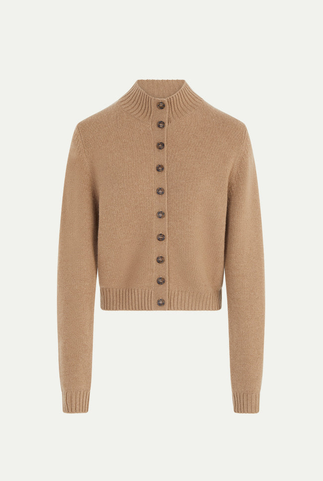 le kasha SAN REMO cashmere cardigan Camel
