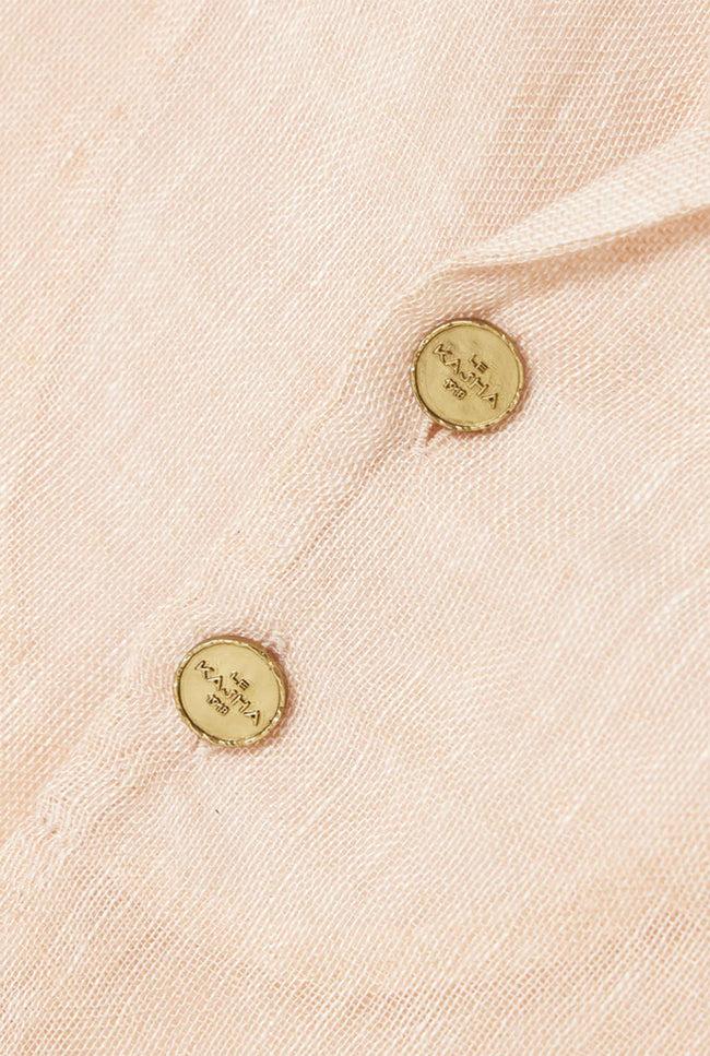 Le Kasha SANABO Linen Top Peach