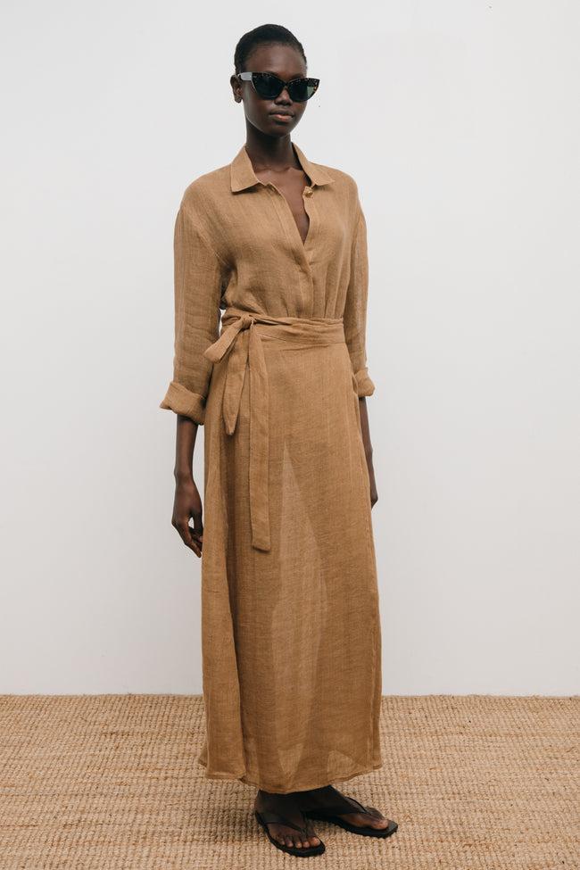 Le Kasha SANBU Linen Shirt Black