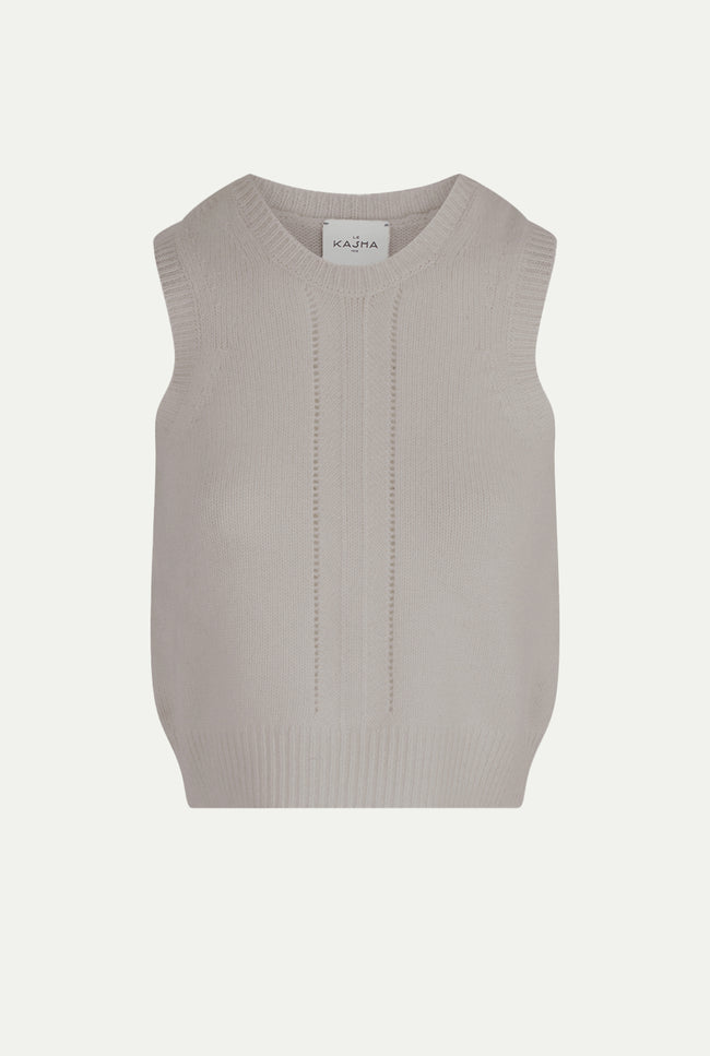 Le Kasha SIERRE Cashmere Top Charcoal