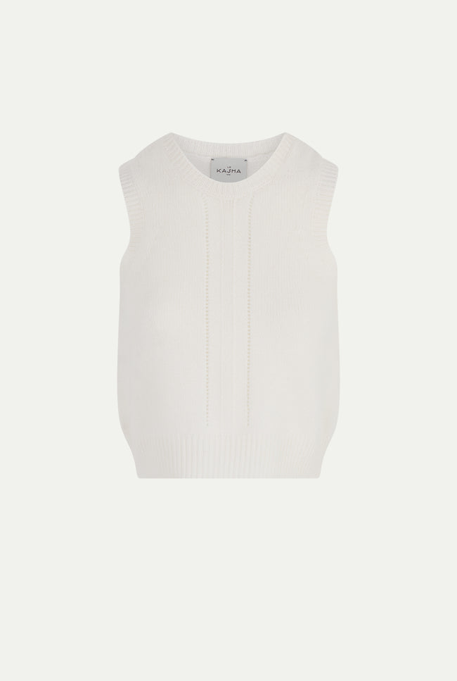 le kasha SIERRE cashmere top Charcoal