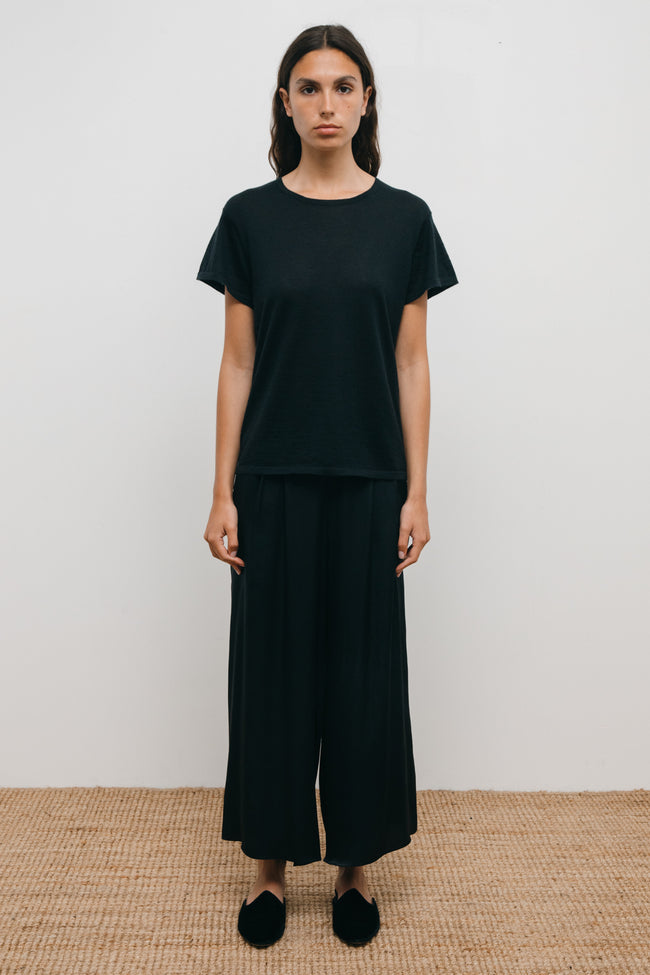 Le Kasha SILS Cashmere Tshirt BLACK