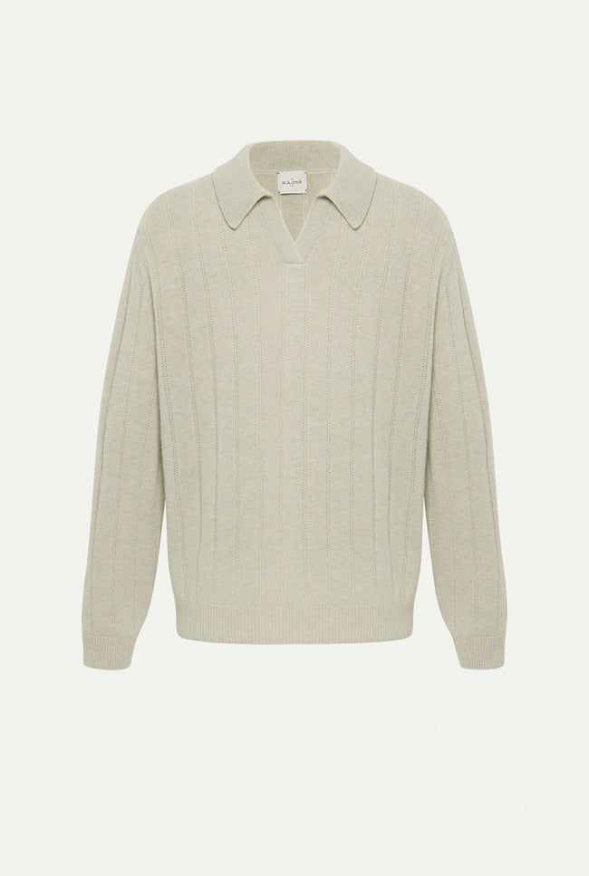 le kasha SITIA cashmere sweater Pebble