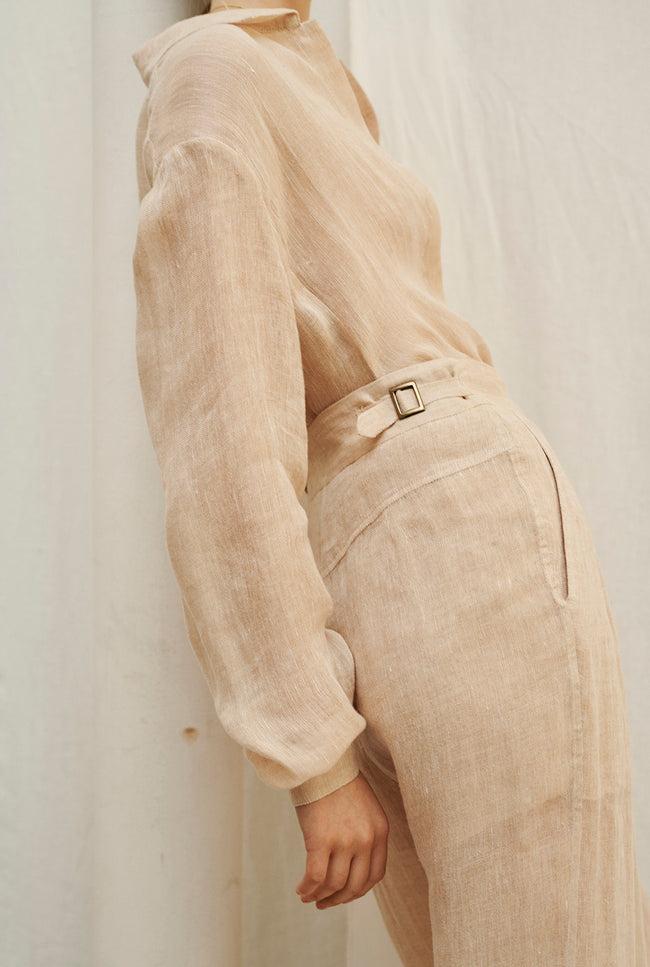 Le Kasha SOHAG Linen Pants Black