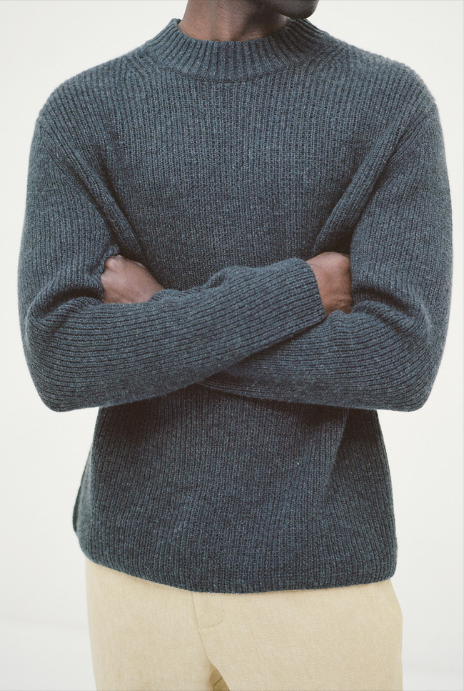 Le Kasha ST MALO Cashmere Sweater Charcoal