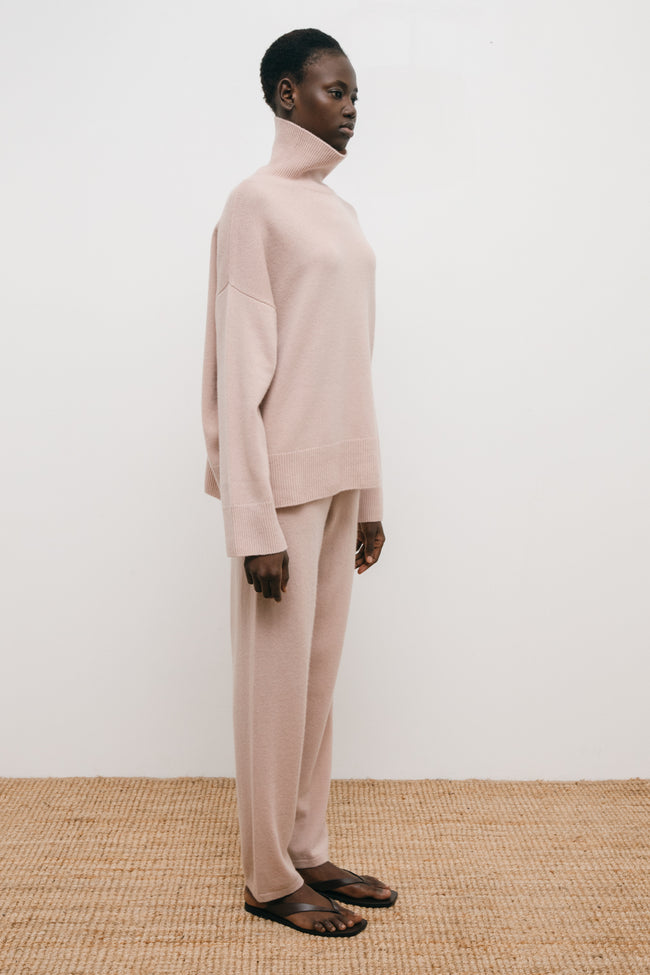 Le Kasha SUEDE Cashmere Sweater Black