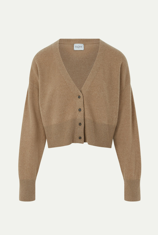 Le Kasha SYDNEY Cashmere Cardigan Light Beige