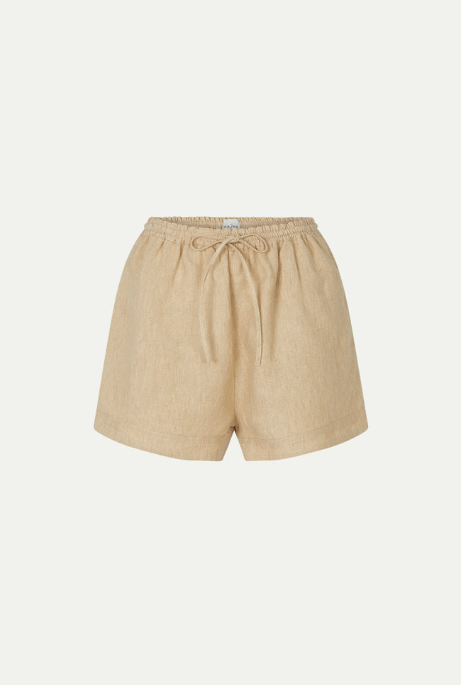 le kasha TABAL linen short ( heavier version) straw