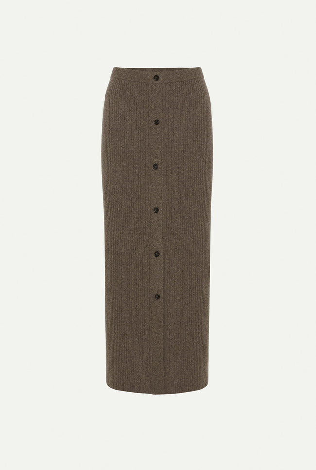 le kasha TAWI cashmere skirt Black