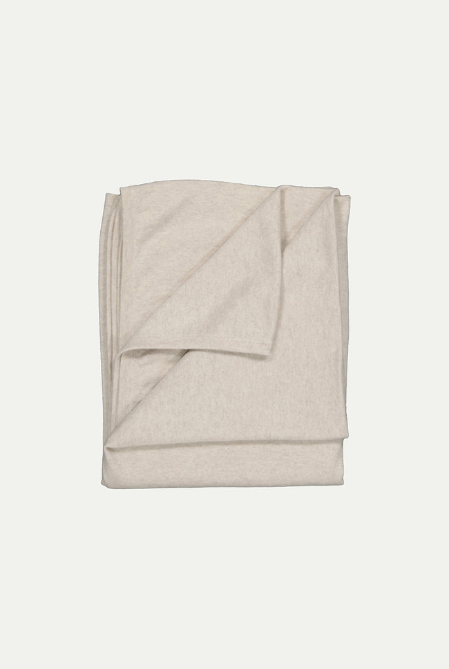 le kasha The organic cashmere BLANKET CHARCOAL