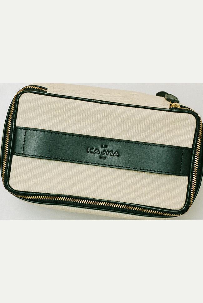 Le Kasha The Travel Make Up Pouch Beige