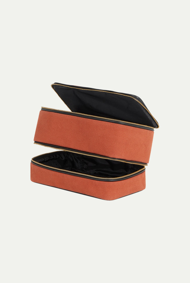 Le Kasha The Travel Make Up Pouch Beige